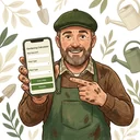Garden Guy, GardenCalc's gardening character